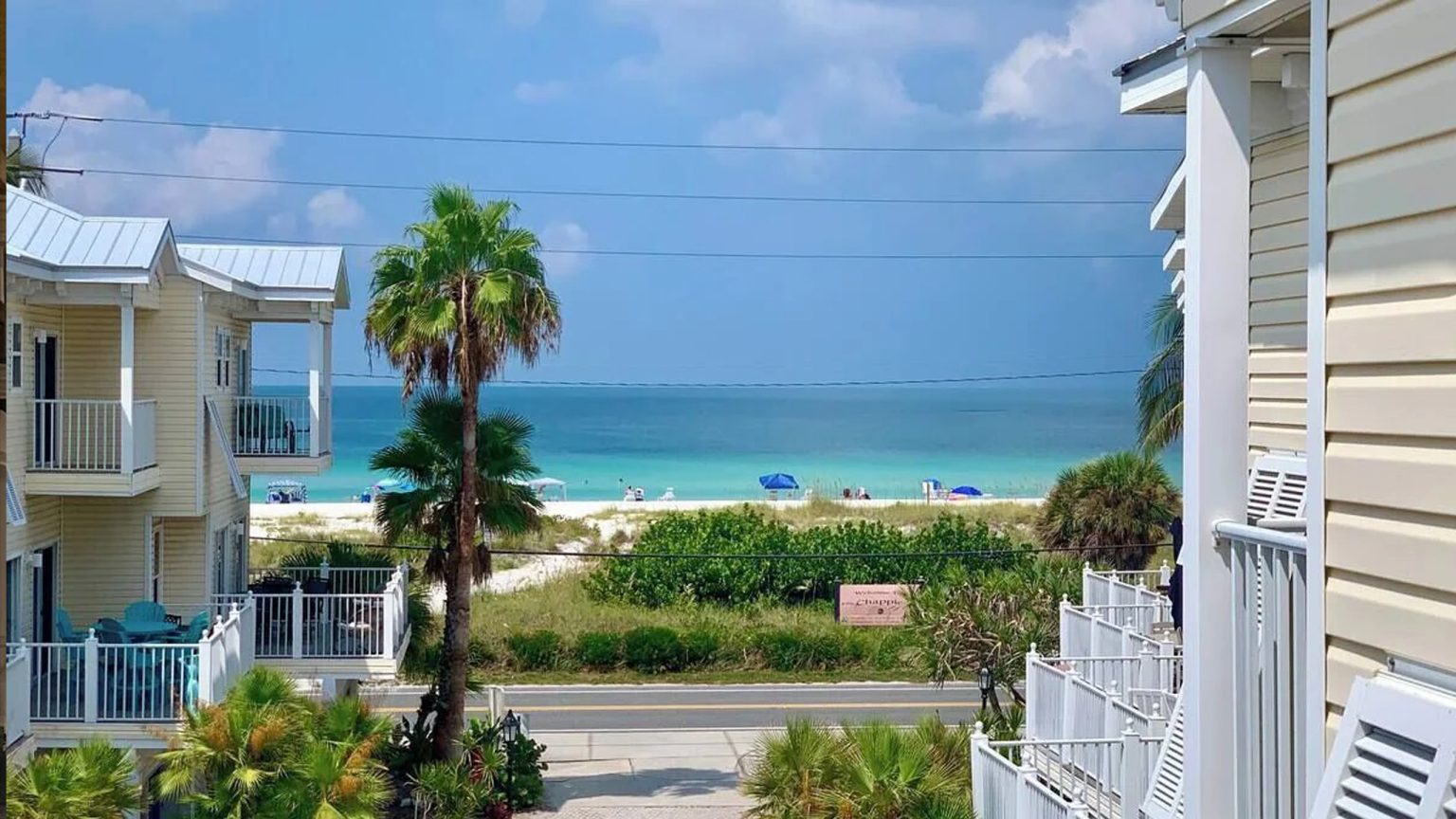 Gulf View from the Townhome with Beach Access Just Across the Street
